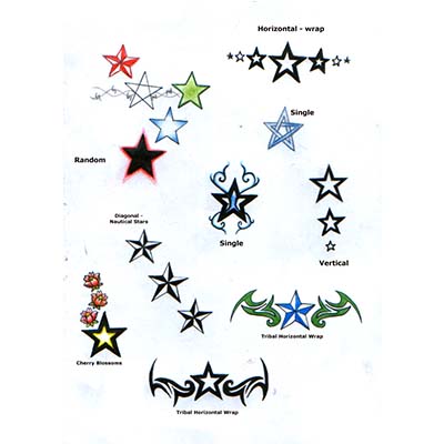 Shooting Star Ankle Design Fake Temporary Water Transfer Tattoo Stickers NO.10664